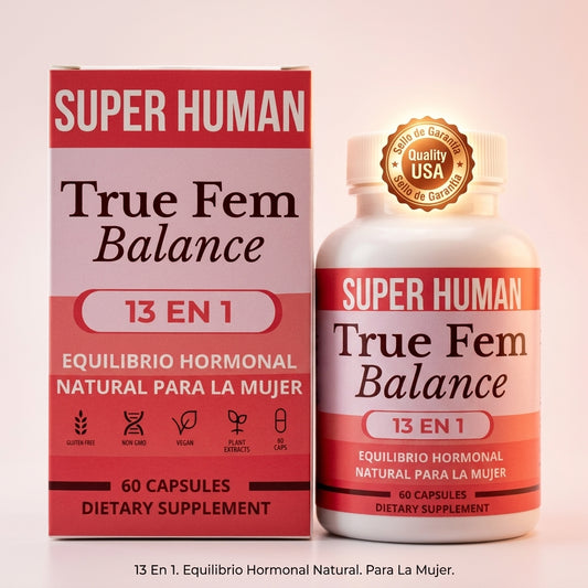 True Fem Balance — Equilibrio Hormonal Natural Para La Mujer Con 13 Ingredientes En 1 🌸