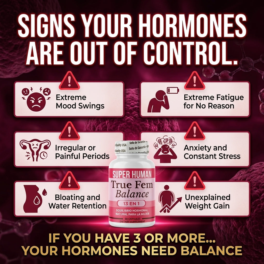True Fem Balance — Equilibrio Hormonal Natural Para La Mujer Con 13 Ingredientes En 1 🌸