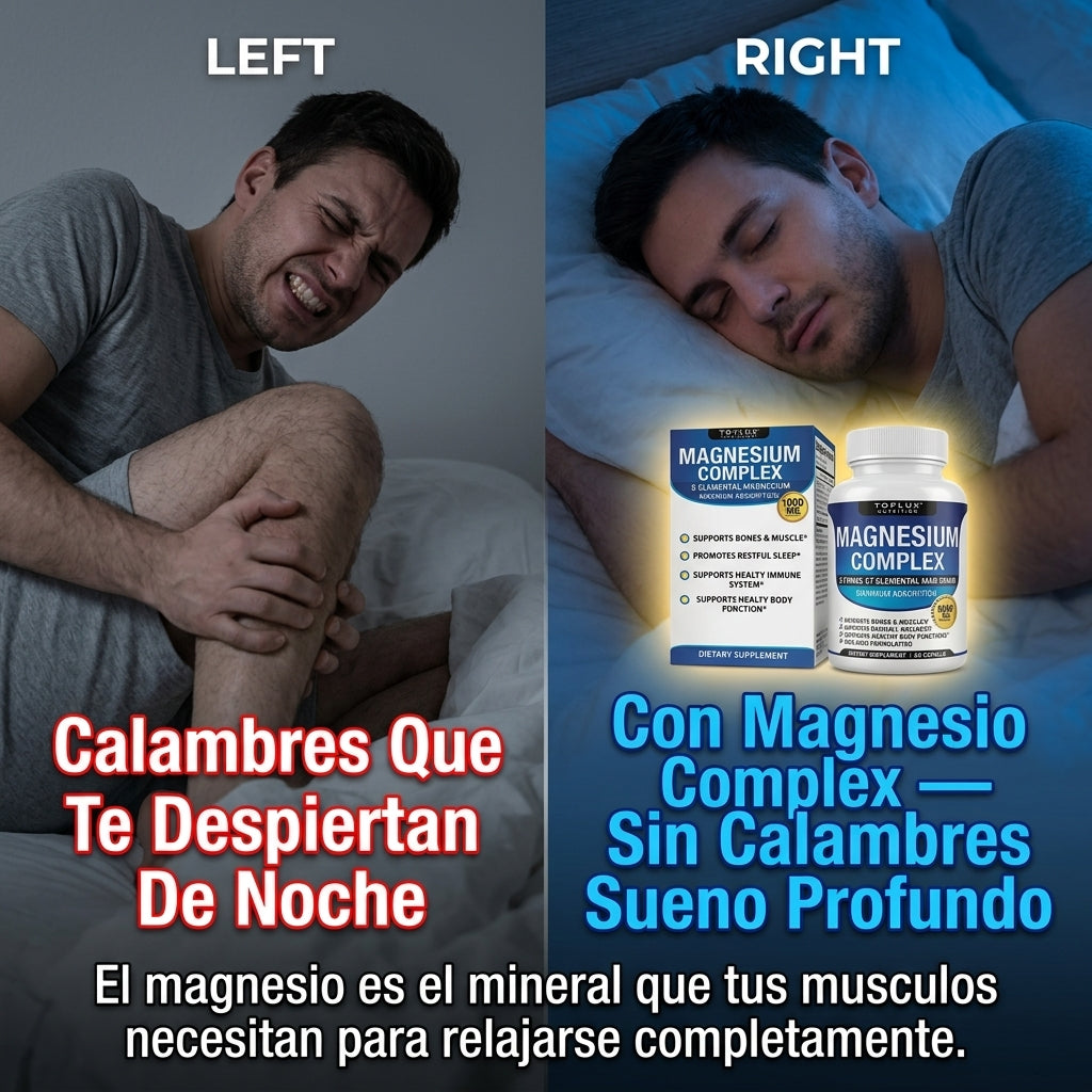 Magnesium Complex — Duerme Profundo, Relaja Tus Músculos y Fortalece Tu Cuerpo Con 8 Formas de Magnesio 💙