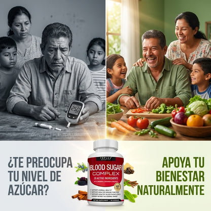 Blood Sugar Complex — Controla Tu Azúcar Naturalmente Con 20 Ingredientes Activos 🌿