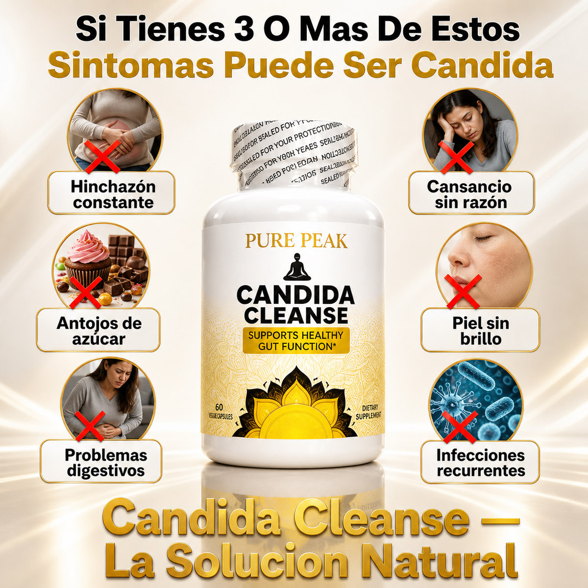 Candida Cleanse — Elimina La Cándida, Restaura Tu Digestión y Recupera Tu Bienestar Desde Adentro 🌿