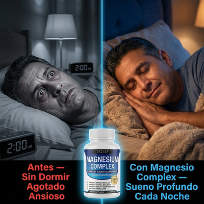 Magnesium Complex — Duerme Profundo, Relaja Tus Músculos y Fortalece Tu Cuerpo Con 8 Formas de Magnesio 💙