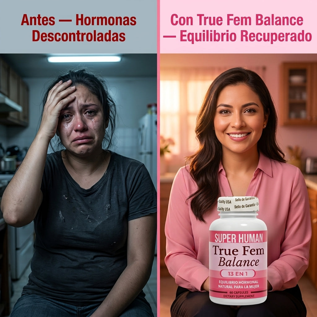 True Fem Balance — Equilibrio Hormonal Natural Para La Mujer Con 13 Ingredientes En 1 🌸