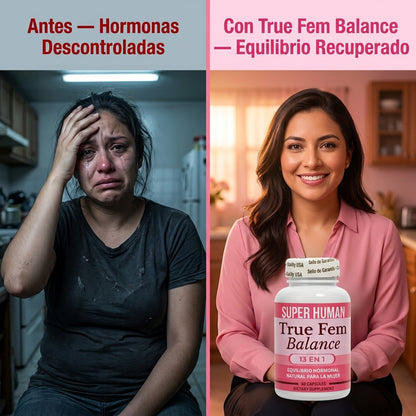 True Fem Balance — Equilibrio Hormonal Natural Para La Mujer Con 13 Ingredientes En 1 🌸