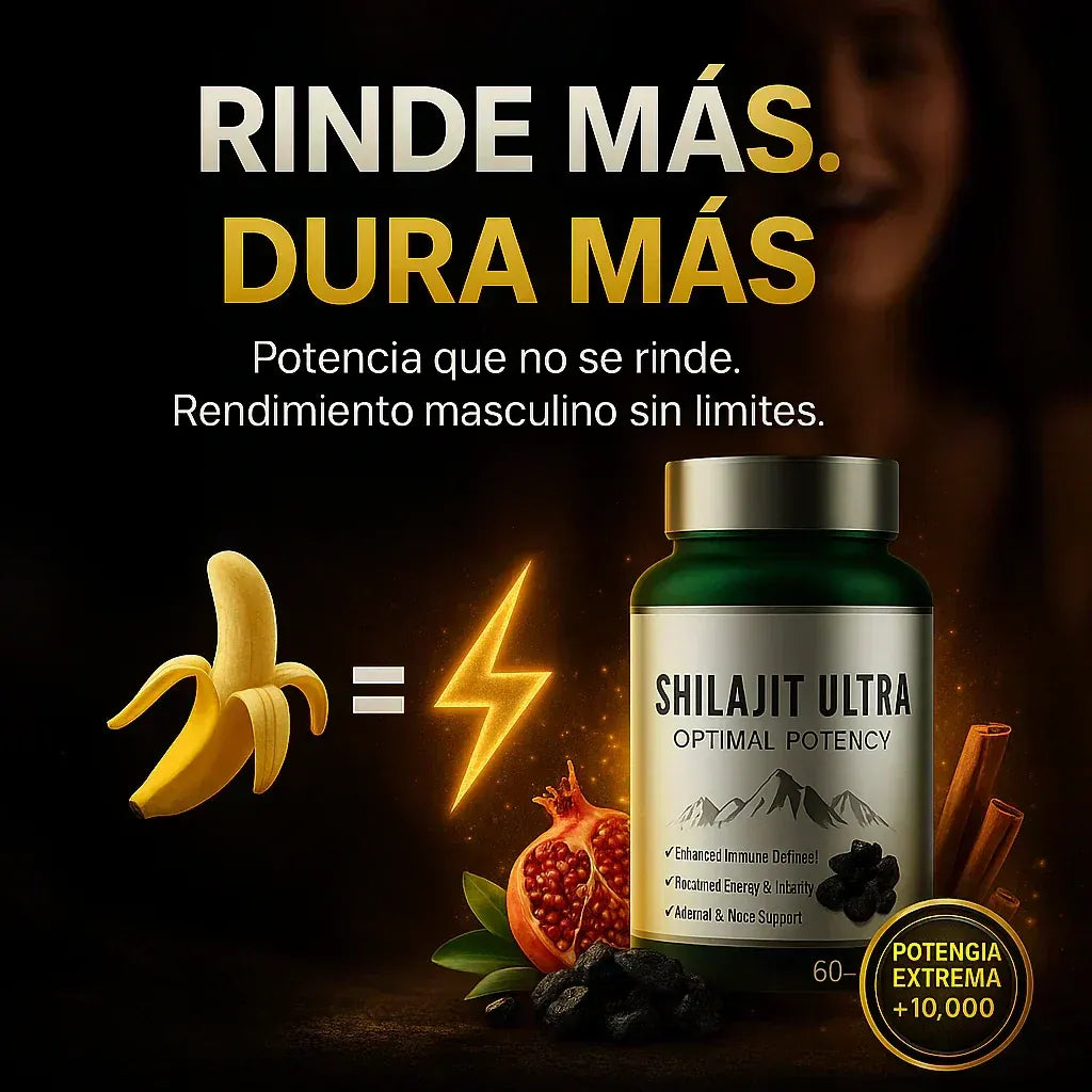 Shilajit Ultra — Recupera Tu Energía, Vitalidad y Rendimiento Masculino de Forma Natural 💪