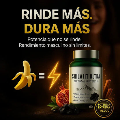 Shilajit Ultra — Recupera Tu Energía, Vitalidad y Rendimiento Masculino de Forma Natural 💪